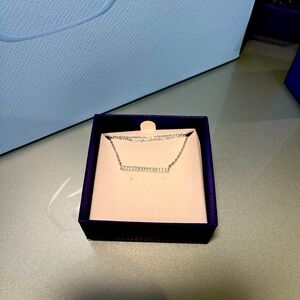 Swarovski bar pendant necklace